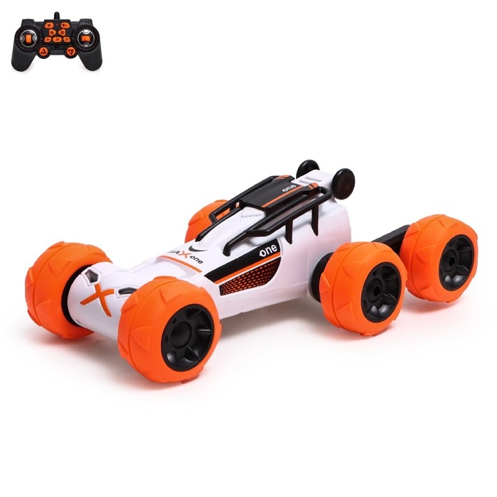 Перевёртыш радиоуправляемый «Акробат», работает от аккумулятора, цвет белый Перевёртыш радиоуправляемый «Акробат», работает от аккумулятора, цвет белый