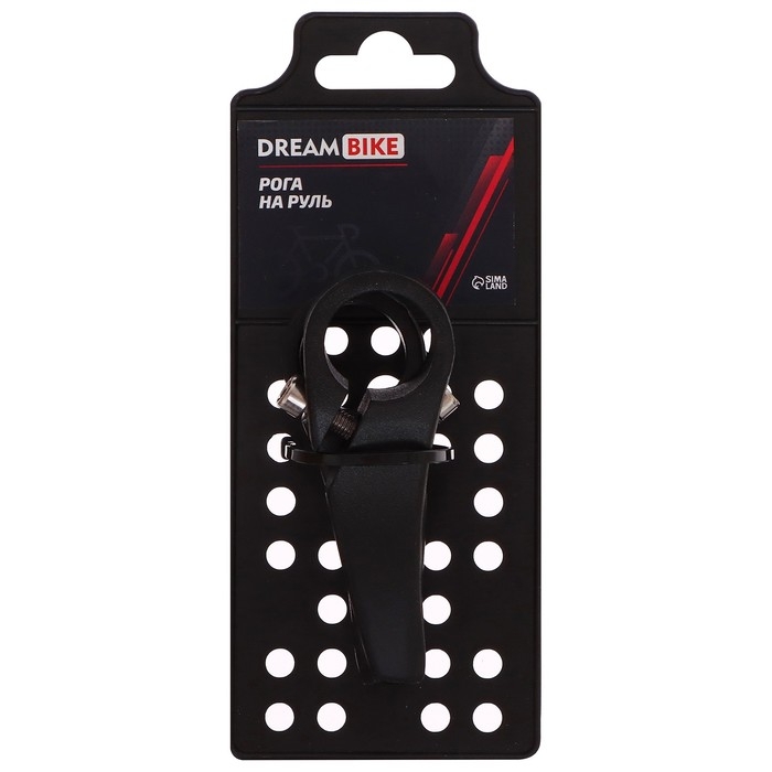 Рога на руль Dream Bike, K-45, алюминиевые, цвет чёрный Рога на руль Dream Bike, K-45, алюминиевые, цвет чёрный