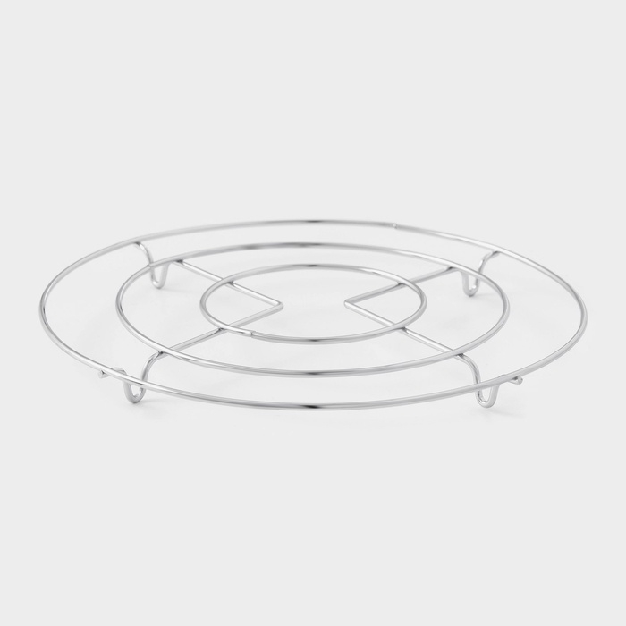 Подставка под горячее на ножках «Круг», 18×18×2 см, цвет хромированный Подставка под горячее на ножках «Круг», 18×18×2 см, цвет хромированный