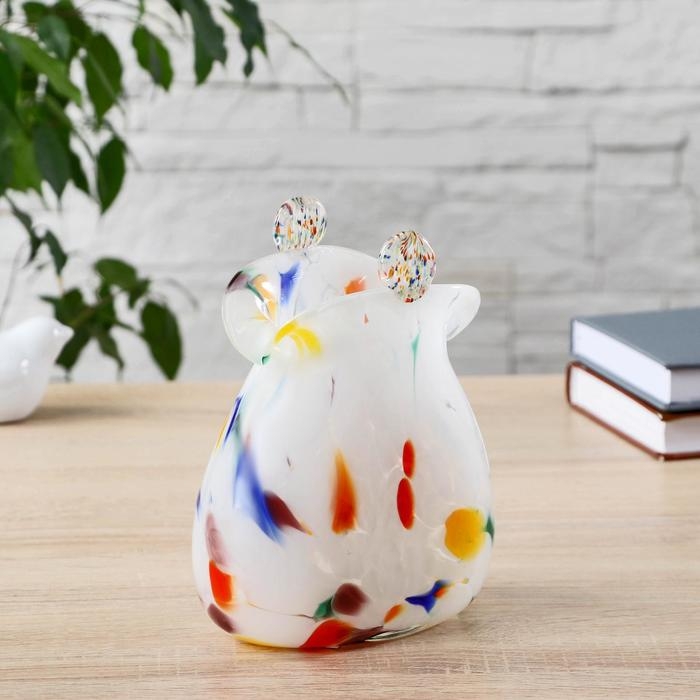 Ваза Ваза "Кошелёк" разноцветный, (в стеклокрошку) 16см