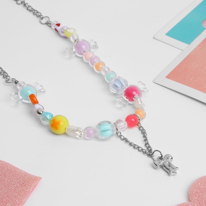 Кулон детский «Выбражулька» бантики-конфетки, цвет МИКС в серебре Кулон детский «Выбражулька» бантики-конфетки, цвет МИКС в серебре