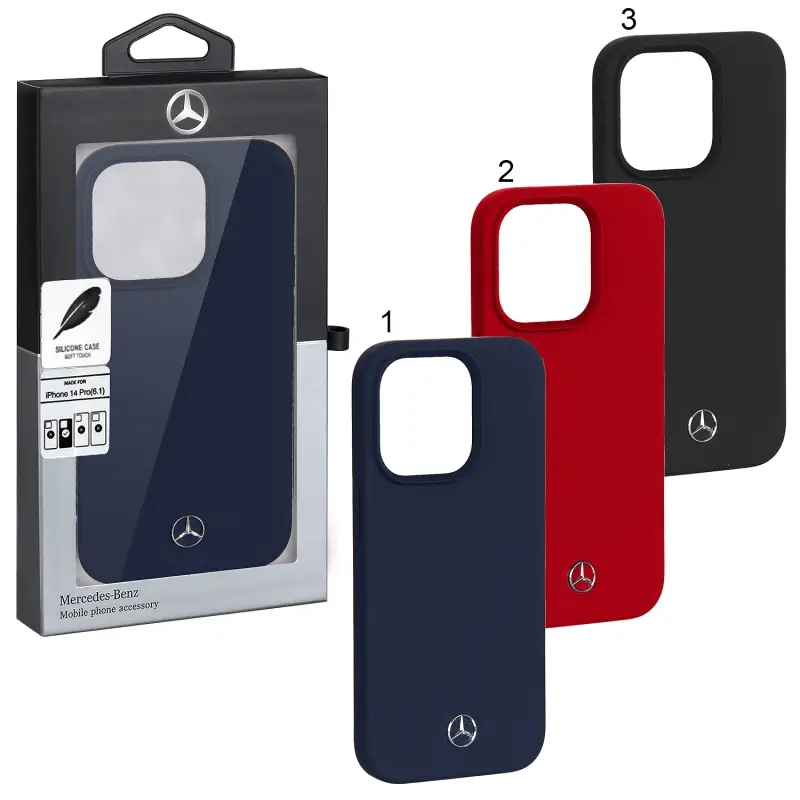 Чехол iPh 14 Pro Benz silicone Чехол iPh 14 Pro Benz silicone