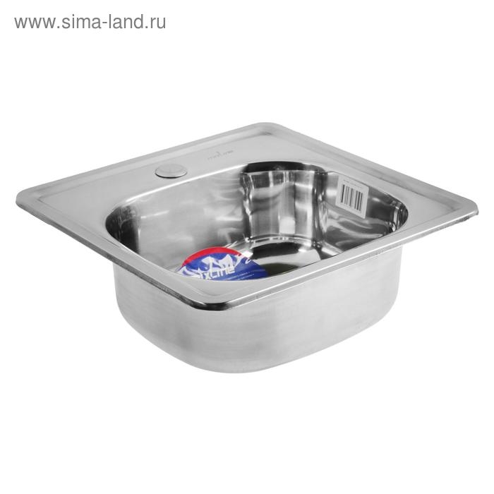 Мойка кухонная MIXLINE 531266, врезная, толщина 0.6 мм, 38х38х15 см, вып. 1 1/2 Мойка кухонная MIXLINE 531266, врезная, толщина 0.6 мм, 38х38х15 см, вып. 1 1/2", гофросифон
