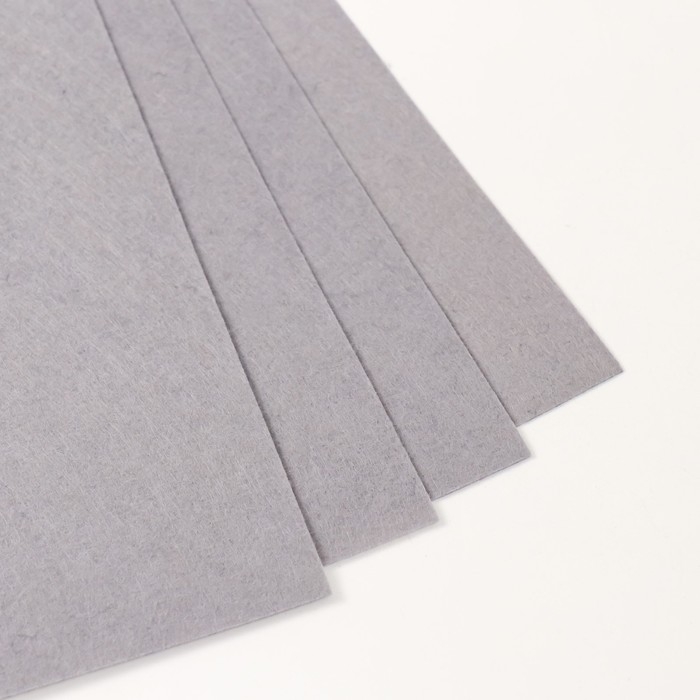 Фетр 1 мм Фетр 1 мм "Серый" набор 4 листа 30х40 см