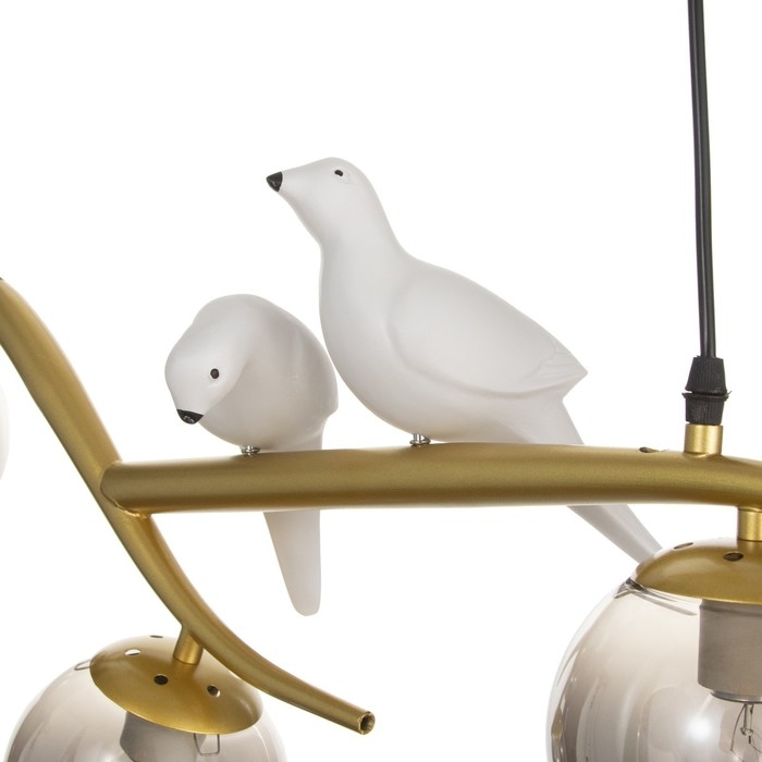 Люстра Люстра "Птички" E27 40Вт золото 80х25х100 см