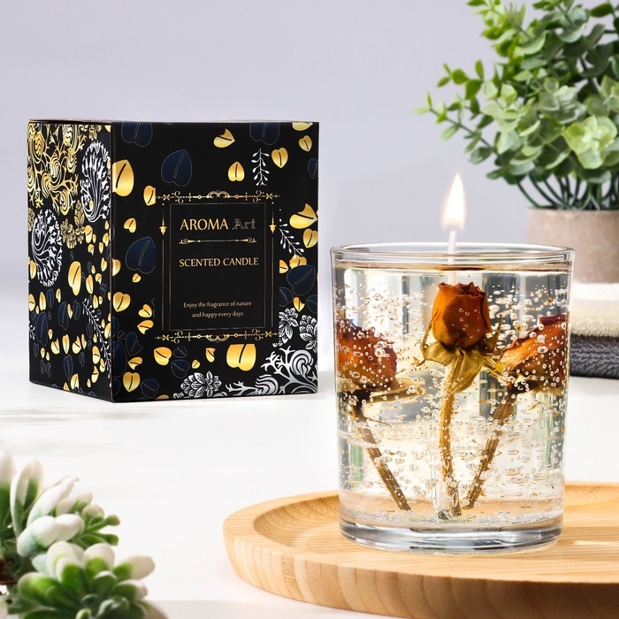 Свеча ароматическая  Свеча ароматическая "Rose", 200 гр