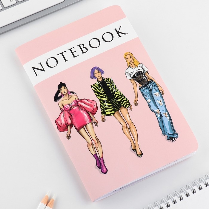 Блокнот софт-тач А5, 48 л &laquo;Девушки&raquo;