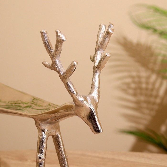 Подставка под бутылку  Подставка под бутылку "Олень" алюминий 28х12х20 см