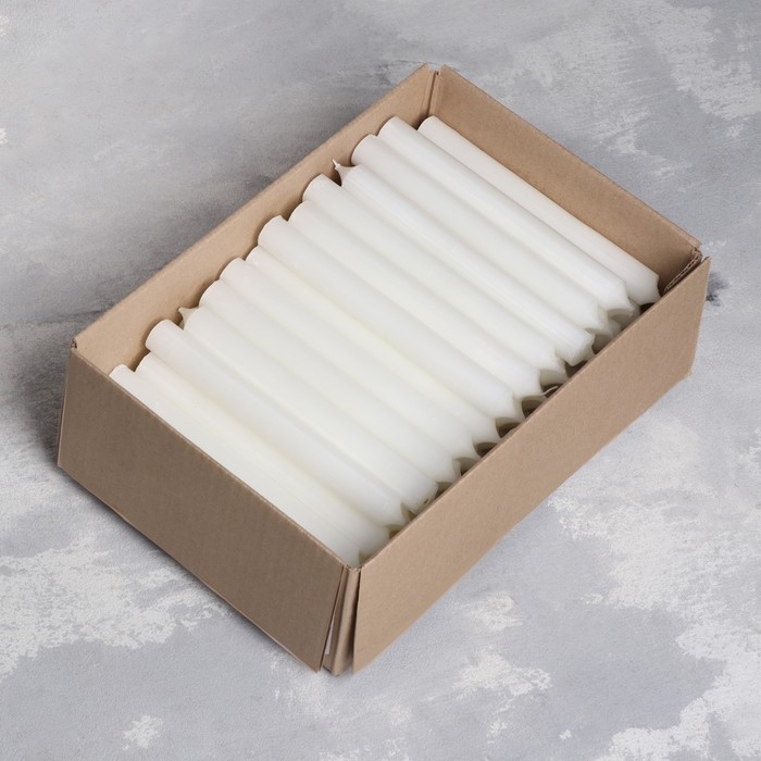 Набор свечей хозяйственных, 1,8×17,5 см, 40 г, 60 шт Набор свечей хозяйственных, 1,8×17,5 см, 40 г, 60 шт