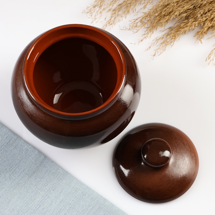 Горшок для запекания  Горшок для запекания "Русский" 0,7л / 14х14см, былина