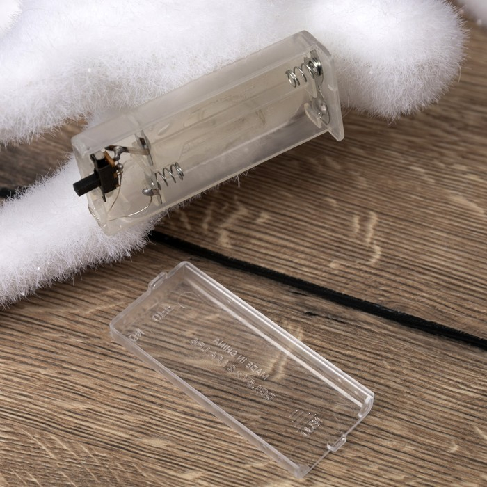 Светодиодная фигура «Олень» 16 × 30 × 9 см, флок, батарейки ААх2 (не в комплекте), свечение тёплое белое Светодиодная фигура «Олень» 16 × 30 × 9 см, флок, батарейки ААх2 (не в комплекте), свечение тёплое белое