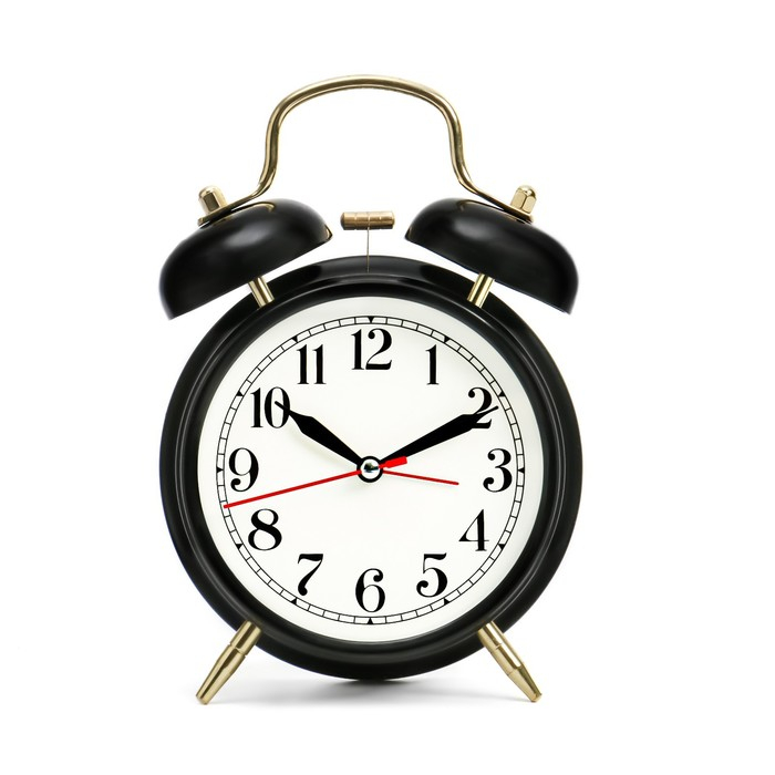 Будильник Будильник "Пеннант", с подсветкой, d-9 см, 17 х 11.5 см, черные