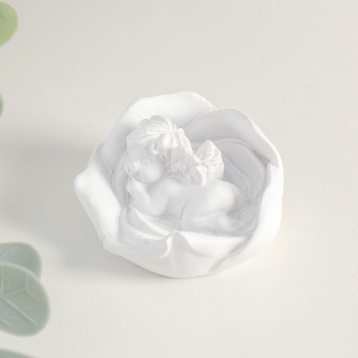 Сувенир Сувенир "Ангелочек спящий в цветке" МИКС 3,5х5,5х5,5 см