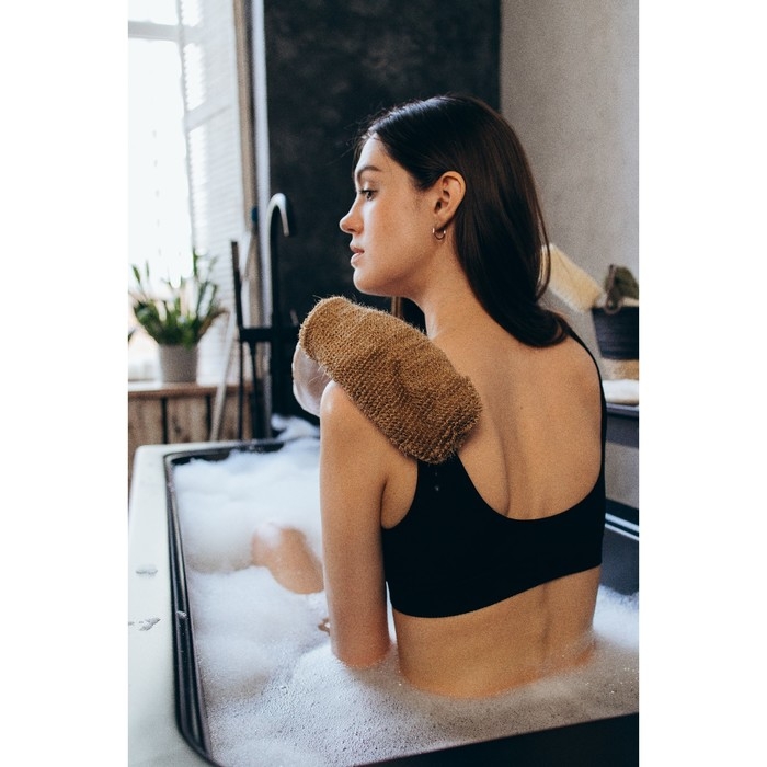 Мочалка-варежка для тела массажная Доляна, 22×11 см Мочалка-варежка для тела массажная Доляна, 22×11 см