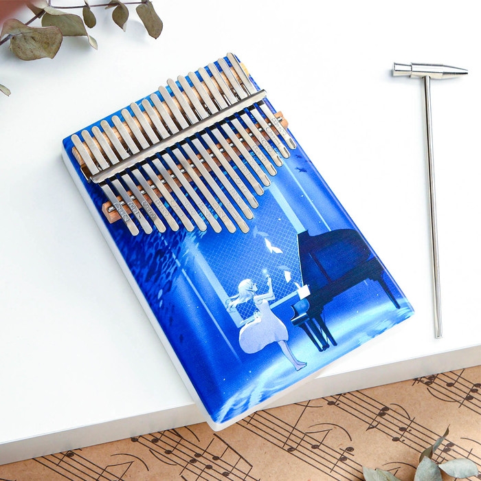 Музыкальный инструмент Калимба Музыкальный инструмент Калимба "Девочка с пианино", 17 нот