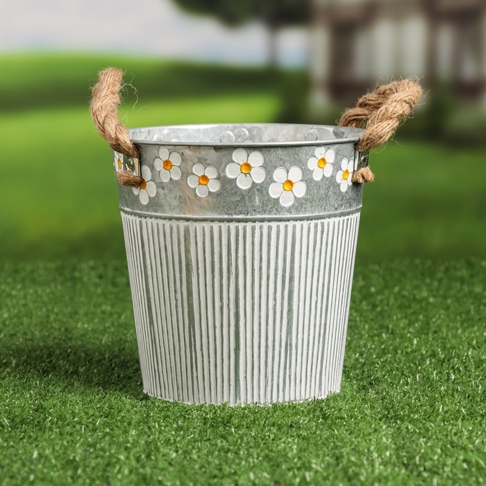 Кашпо  Кашпо "Ведерко Фрейя" 15х15х15см