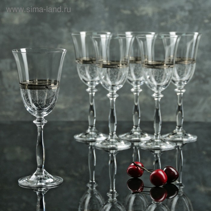 Набор бокалов для вина «Анжела», 250 мл, 6 шт Набор бокалов для вина «Анжела», 250 мл, 6 шт