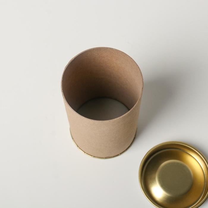 Тубус 63х100 мм (80 мм внутренняя высота),плотный картон, металлическая крышка Тубус 63х100 мм (80 мм внутренняя высота),плотный картон, металлическая крышка