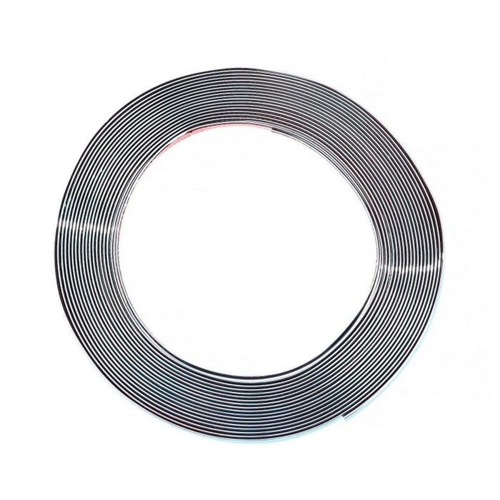 Профиль декоративный TORSO, 15 мм, рулон 13 м, хром Профиль декоративный TORSO, 15 мм, рулон 13 м, хром