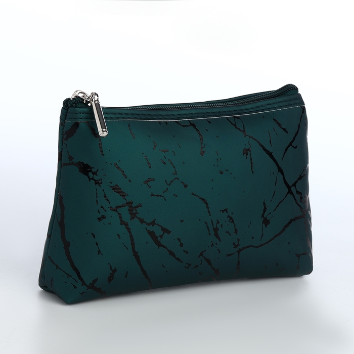 Набор косметичек 2 в 1 на молнии, цвет зелёный Набор косметичек 2 в 1 на молнии, цвет зелёный