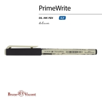 Ручка шариковая BrunoVisconti PrimeWrite "Газета-1", узел 0.7 мм, синие чернила, масляная основа, матовый корпус Soft Touch