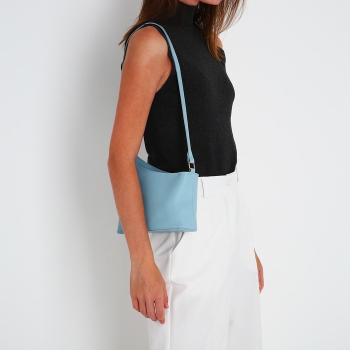 Сумка кросс-боди на молнии, цвет голубой Сумка кросс-боди на молнии, цвет голубой