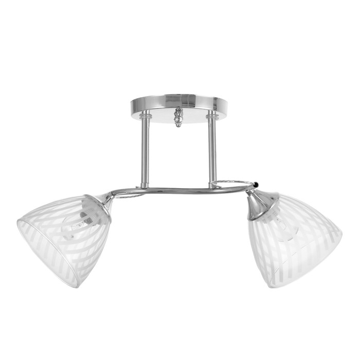 Люстра Люстра "Нора" 2х60Вт Е27 Хром 50х22х26см