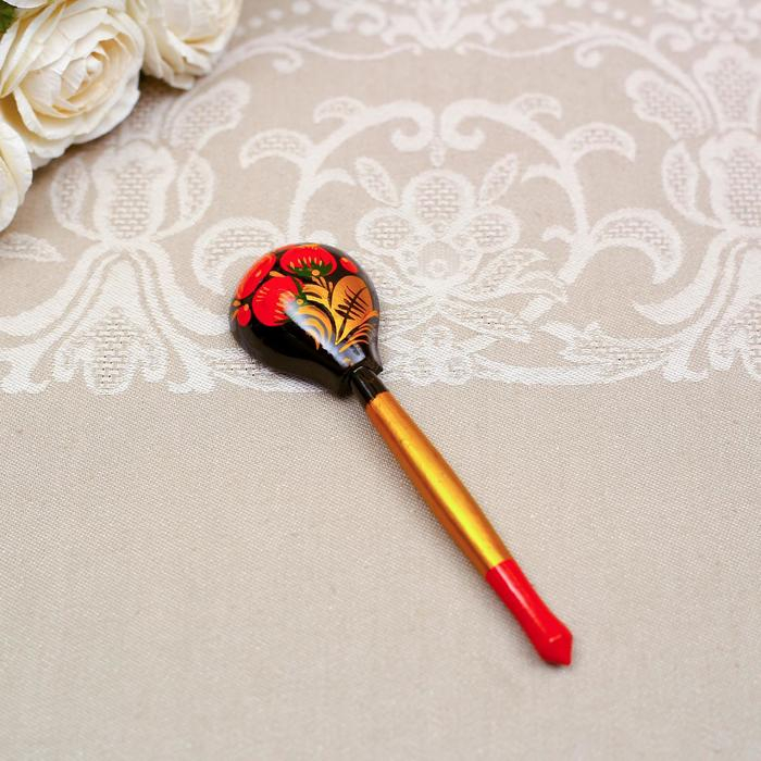 Набор «Розетка с ложкой», 10×4×10 см, хохлома Набор «Розетка с ложкой», 10×4×10 см, хохлома