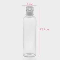 Бутылка для воды Доляна, 500 мл, 6×6×22,5 см, полистирол, цвет прозрачный