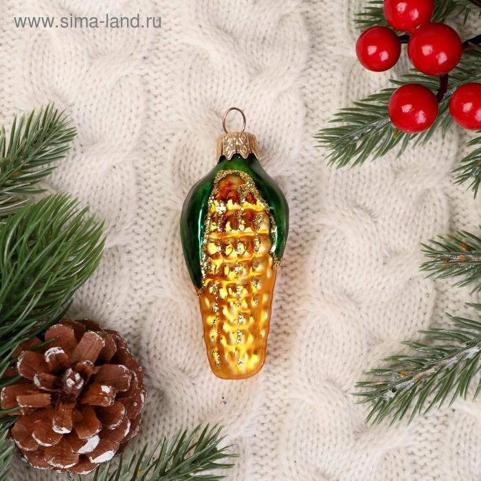 Ёлочное украшение Ёлочное украшение "Кукуруза"9 см