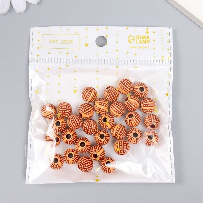 Бусины для творчества пластик Бусины для творчества пластик "Этно. Дольки" набор 20 гр 1,1х1,1х1 см