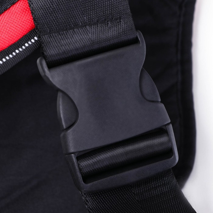 Шлейка К9 мягкая светоотражающая, размер M, ОГ 55-65 см, вес 11-20 кг, красная Шлейка К9 мягкая светоотражающая, размер M, ОГ 55-65 см, вес 11-20 кг, красная