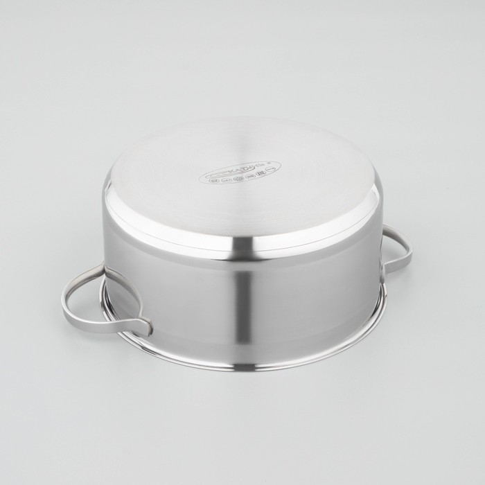 Кастрюля «Альта», 5,2 л, d=24 см, капсульное дно, стеклянная крышка, индукция Кастрюля «Альта», 5,2 л, d=24 см, капсульное дно, стеклянная крышка, индукция