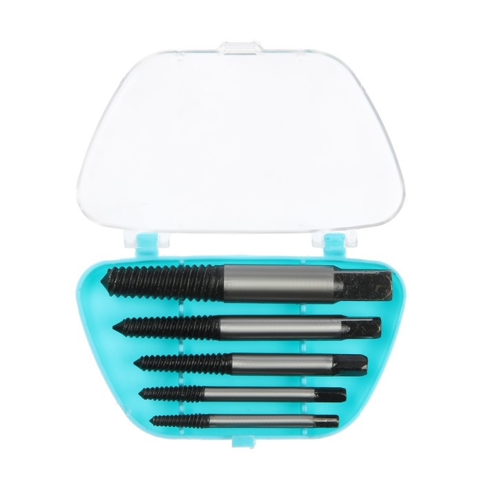 Набор экстракторов ТУНДРА, 5 шт., левая резьба Набор экстракторов ТУНДРА, 5 шт., левая резьба