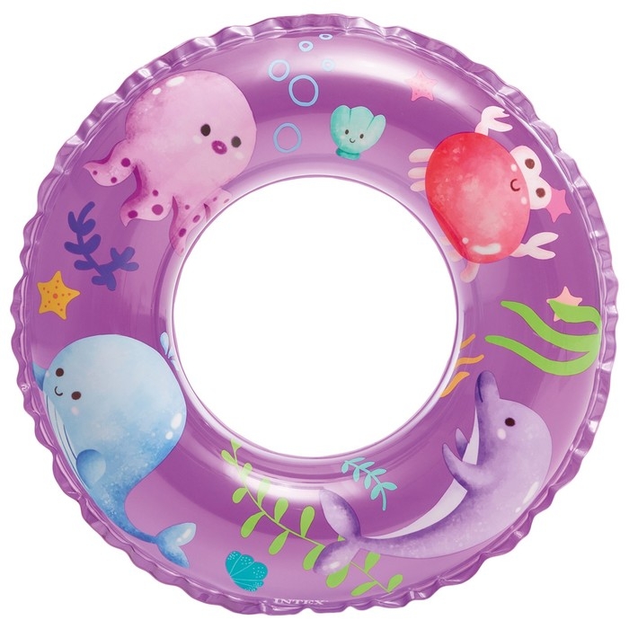 Круг для плавания «Океан», d=61 см, от 6-10 лет, цвет МИКС, 59242NP INTEX Круг для плавания «Океан», d=61 см, от 6-10 лет, цвет МИКС, 59242NP INTEX