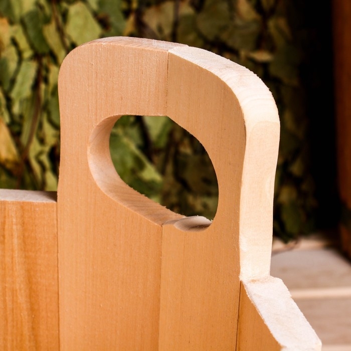 Шайка-таз из липы, 10 л, с тиснением Шайка-таз из липы, 10 л, с тиснением