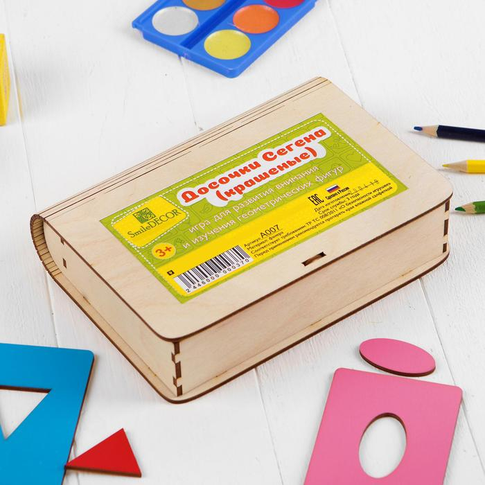 Досочки Сегена, крашеные, 18 шт., размер досочки: 7 × 9,5 см Досочки Сегена, крашеные, 18 шт., размер досочки: 7 × 9,5 см