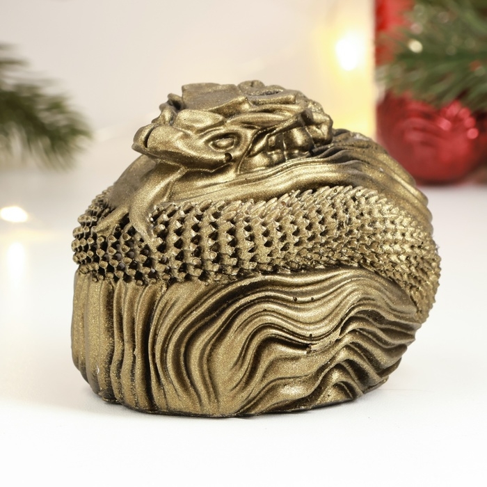 Новый год. Символ 2025. Фигура Новый год. Символ 2025. Фигура "Змея хищница" бронза, 8х7х7см