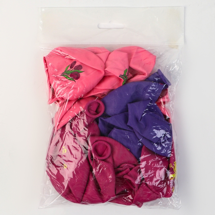 Воздушный шар латексный 12 Воздушный шар латексный 12" «С 8 Марта», пастель, 25 шт., МИКС