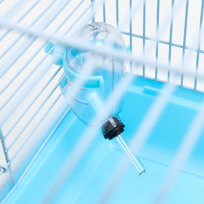 Клетка для грызунов Клетка для грызунов "Пижон", с наполнением 47 х 30 х 27 см, голубая