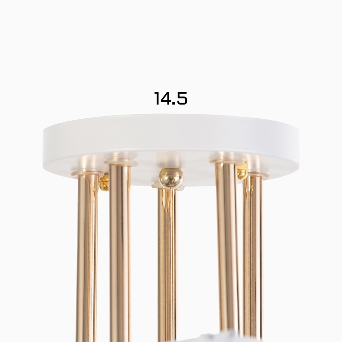 Люстра Люстра "Аделла" 5хЕ27 40Вт бело-золотой 65х65х26 см BayerLux