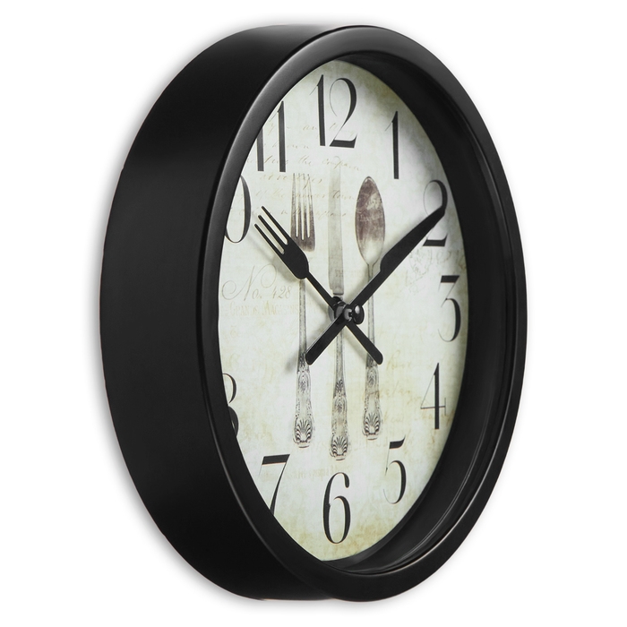 Часы настенные, серия: Кухня,  Часы настенные, серия: Кухня, "Сервировка", плавный ход, d-20 см