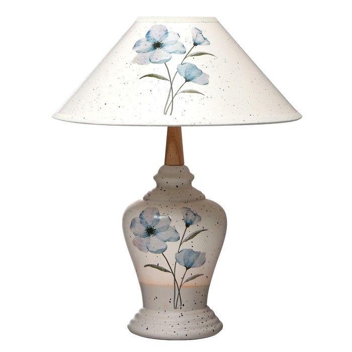 Настольная лампа "Ипомея" 1х15Вт E14 белый 30х30х35см RISALUX