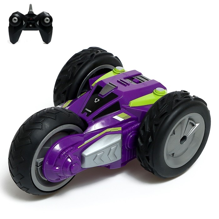 Перевёртыш радиоуправляемый «Трюкач», свет, цвет фиолетовый Перевёртыш радиоуправляемый «Трюкач», свет, цвет фиолетовый