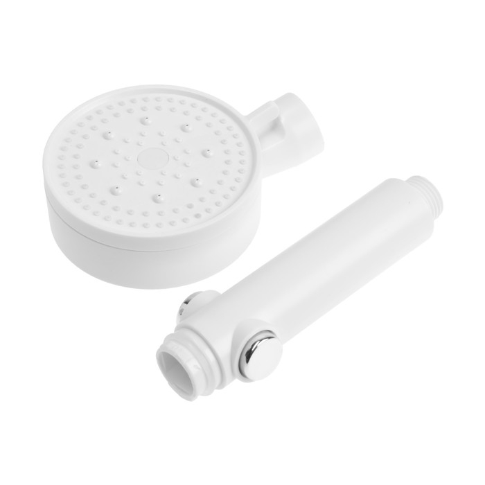 Лейка для душа ZEIN Z3540, d=90 мм, 5 режимов, кнопка  Лейка для душа ZEIN Z3540, d=90 мм, 5 режимов, кнопка "стоп", съёмный верх, белая