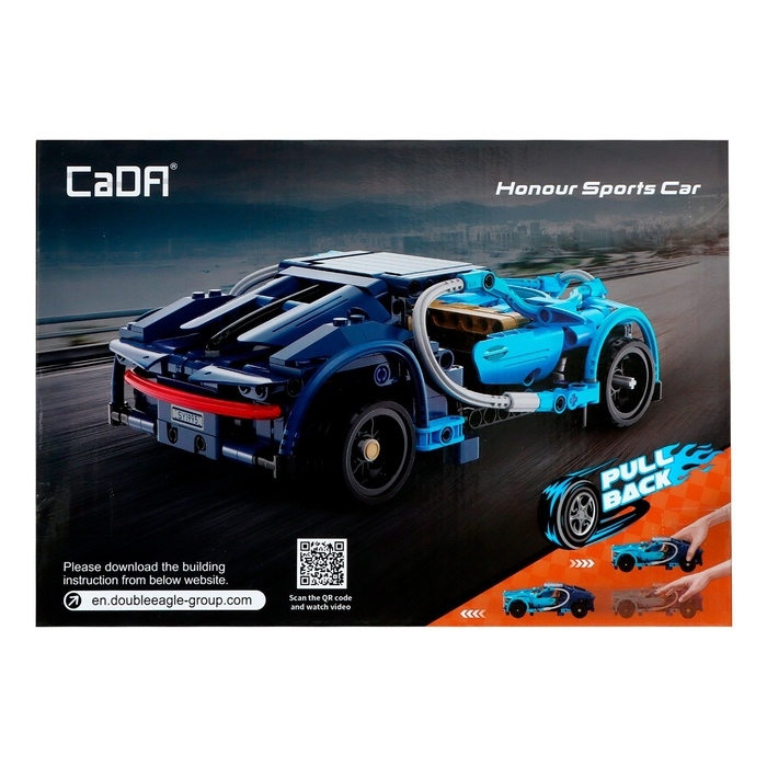 Конструктор инерционный «Спорткар», 377 деталей Конструктор инерционный «Спорткар», 377 деталей