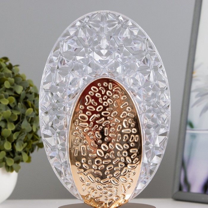 Настольная лампа сенсорная Настольная лампа сенсорная "Лендис" LED 3Вт 3000-6000К USB АКБ диммер золото 9,5х13,5х22 см 102220