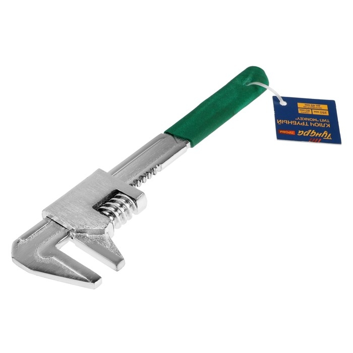 Ключ трубный ТУНДРА ПРОФИ, тип  Ключ трубный ТУНДРА ПРОФИ, тип "Monkey", увеличенный зев до 45 мм, глубина 40 мм, 250 мм