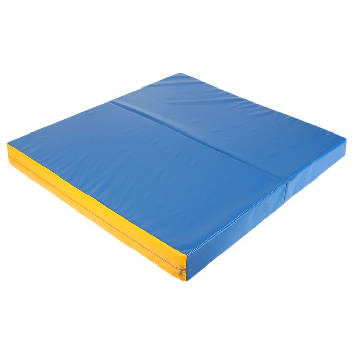 Мат, 100х100х10 см, 1 сложение, цвет синий/жёлтый Мат, 100х100х10 см, 1 сложение, цвет синий/жёлтый