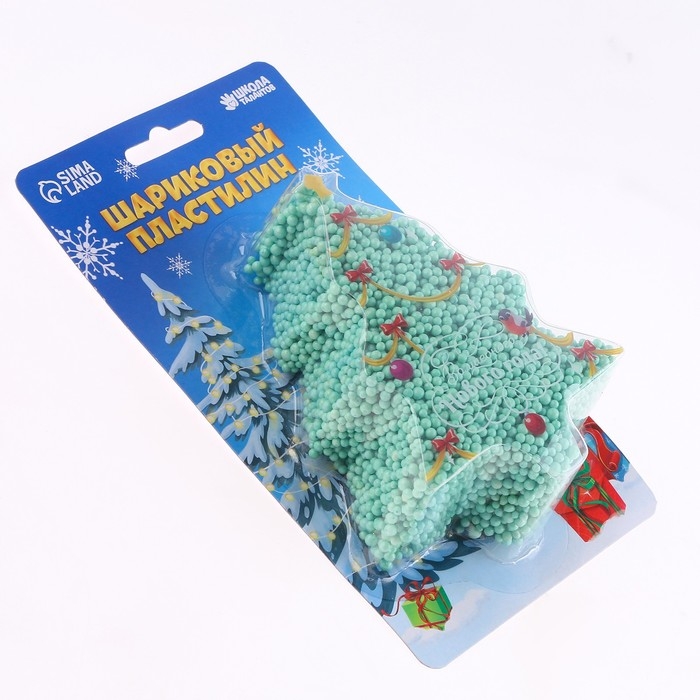 Новый год! Шариковый пластилин крупнозернистый «Ёлочка», 6,3 г Новый год! Шариковый пластилин крупнозернистый «Ёлочка», 6,3 г